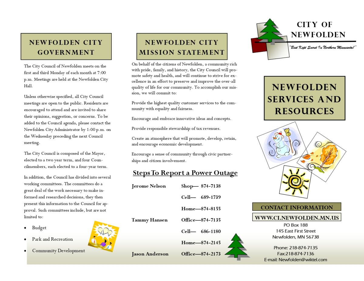City Brochure with All Services
